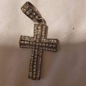 Gold cross charm (not real gold)